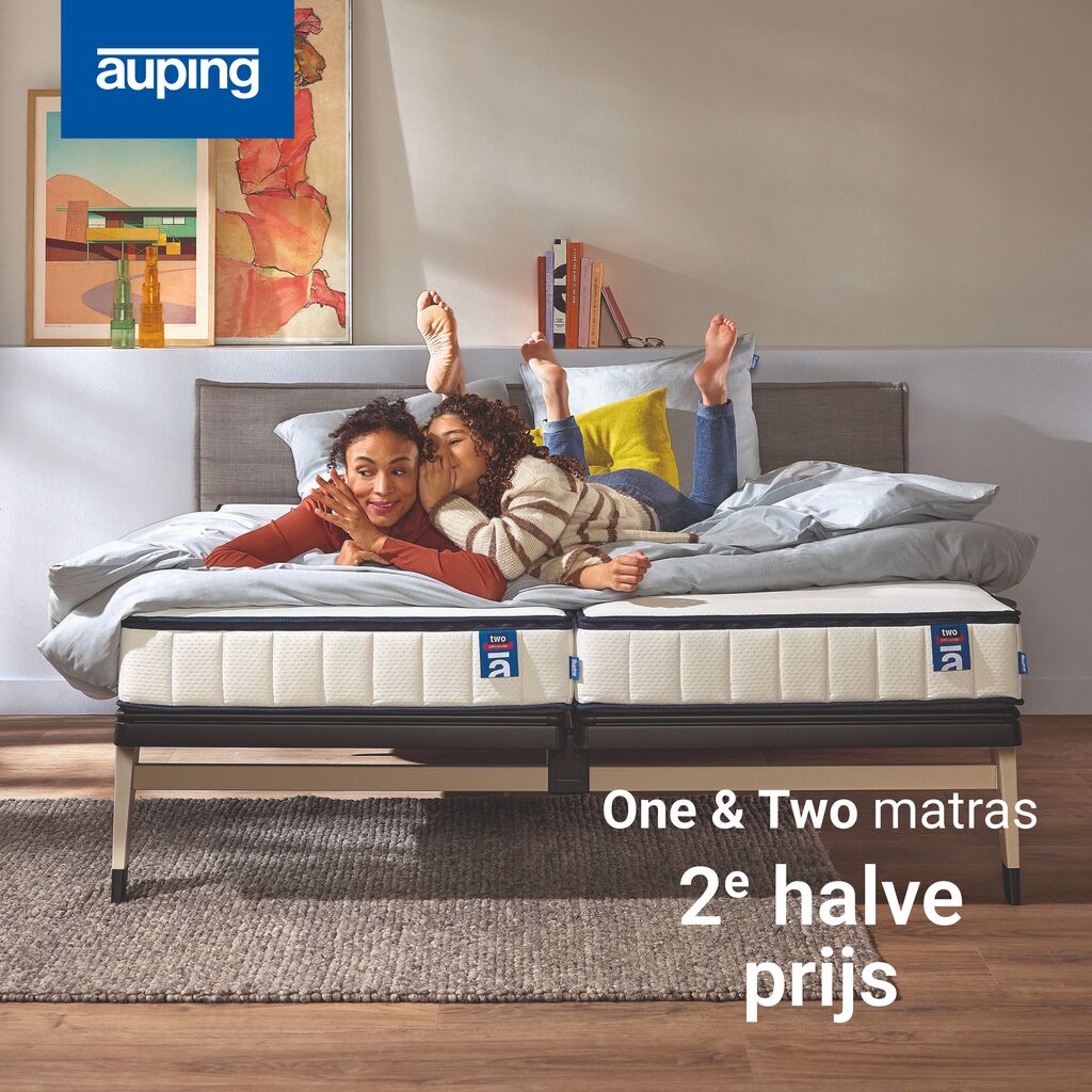 Auping One & Two matras 2e halve prijs
